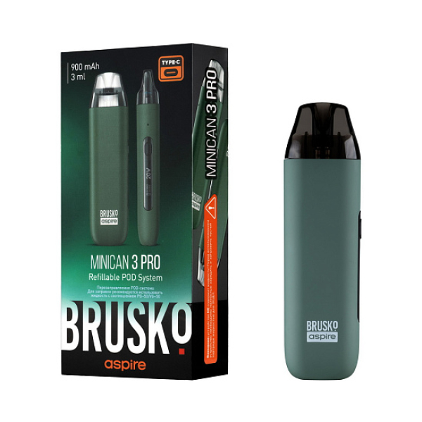 POD-система Brusko Minican 3 Pro зеленый в Новом Уренгое