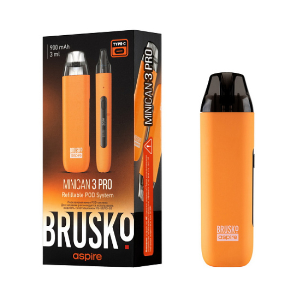 POD-система Brusko Minican 3 Pro оранжевый в Новом Уренгое
