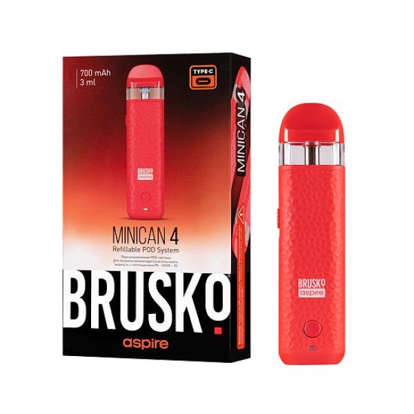 POD-система Brusko Minican 4 Красный в Новом Уренгое