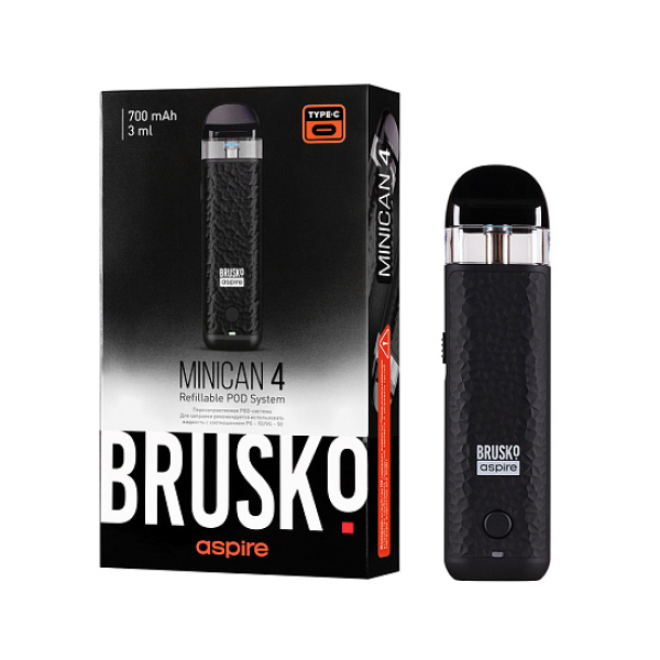 POD-система Brusko Minican 4 Черный в Новом Уренгое