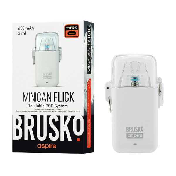 POD-система Brusko Minican Flick Белый в Новом Уренгое