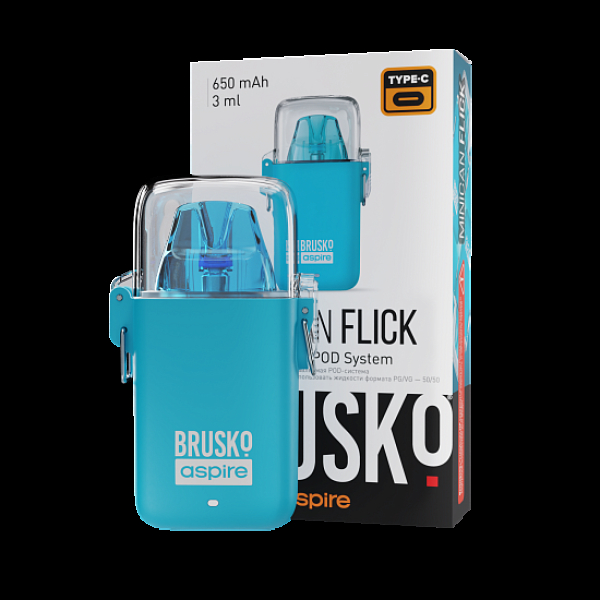 POD-система Brusko Minican Flick Голубой в Новом Уренгое