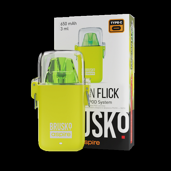 POD-система Brusko Minican Flick Жёлтый в Новом Уренгое