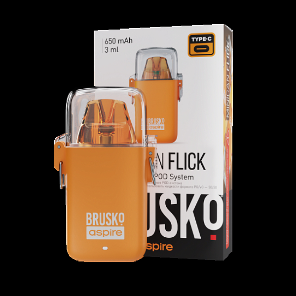 POD-система Brusko Minican Flick Оранжевый в Новом Уренгое