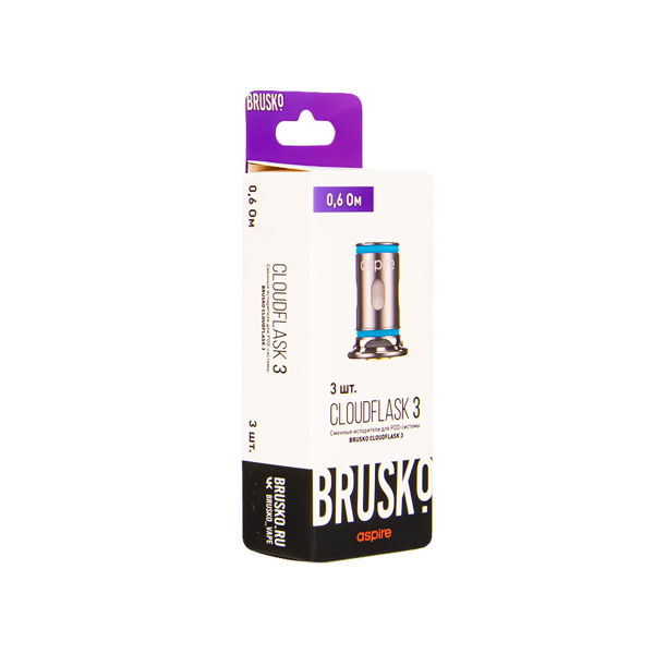 Испаритель Brusko Cloudflask 3 0.6 Ом 3 шт в Новом Уренгое