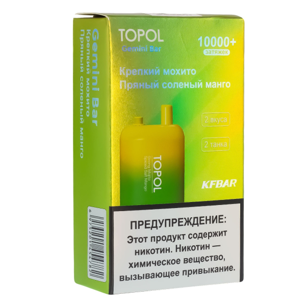 Электронка Topol Gemini Bar Strong Mohito | Spiced Salt Mango 10000 тяг в Новом Уренгое