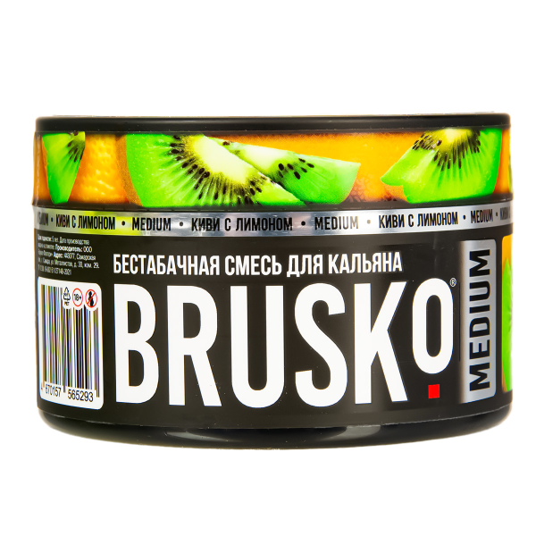 Бестабачная смесь Brusko Medium Киви С Лимоном 250 грамм в Новом Уренгое