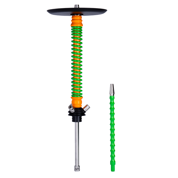 Кальян Mamay Customs Coilovers Оранжево Салатовый в Новом Уренгое