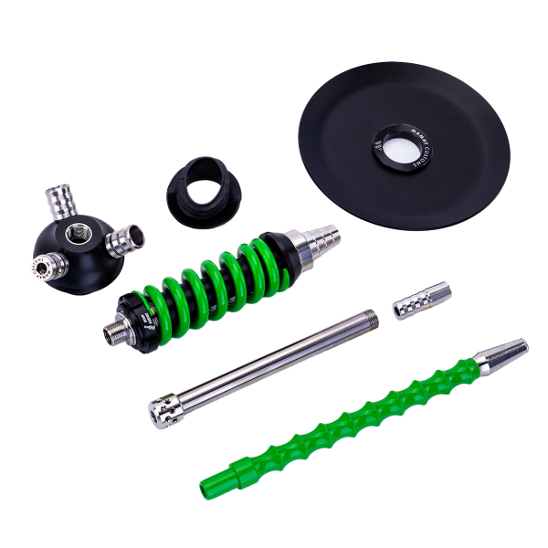 Кальян Mamay Customs Coilover Micro Чёрно Зелёный в Новом Уренгое