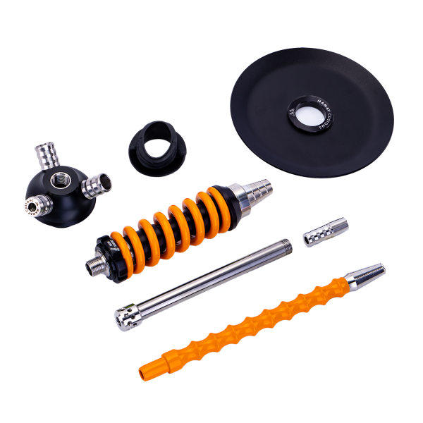 Кальян Mamay Customs Coilover Micro Чёрно Оранжевый в Новом Уренгое