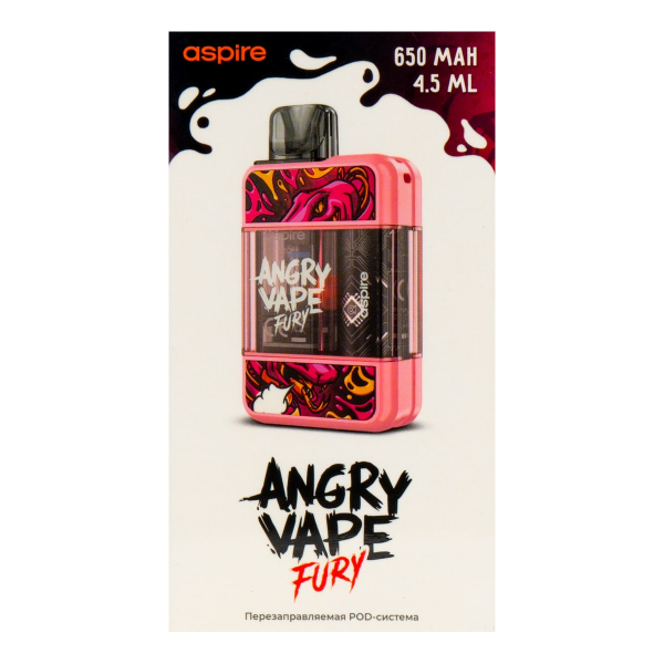 POD-система Brusko Angry Vape Fury 650 Mah Розовый в Новом Уренгое
