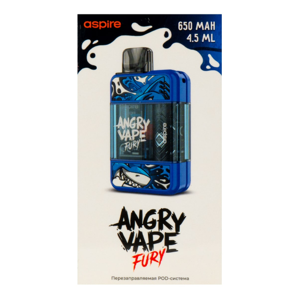 POD-система Brusko Angry Vape Fury 650 Mah Синий в Новом Уренгое