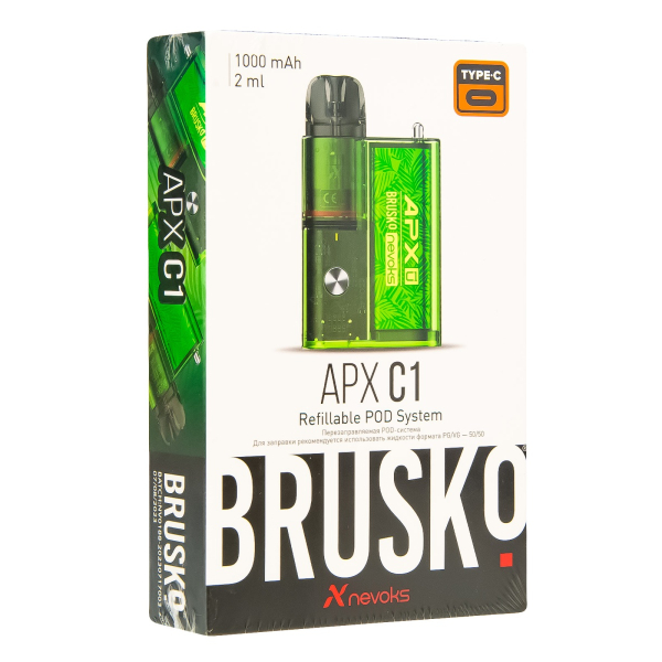 POD-система Brusko Apx C1 Зелёный Папоротник в Новом Уренгое
