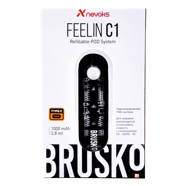 POD-система Brusko Feelin C1 Белый в Новом Уренгое