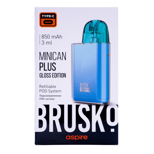 POD-система Brusko Minican Plus Gloss Edition Синий в Новом Уренгое