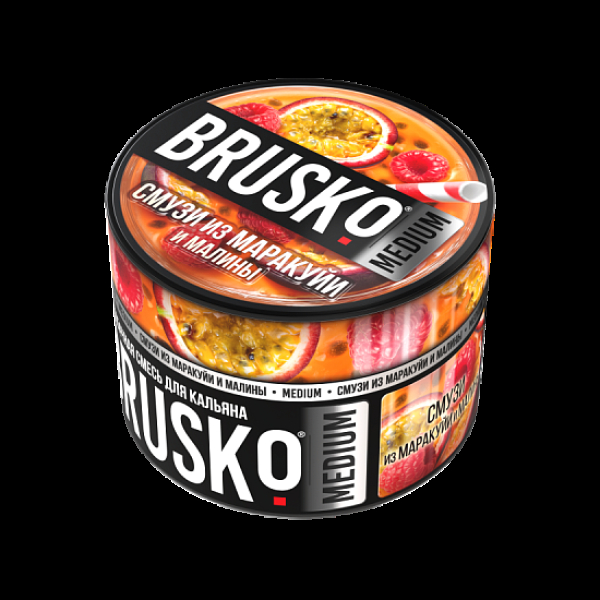Бестабачная смесь Brusko Смузи Из Маракуйи И Малины Medium 50 грамм в Новом Уренгое