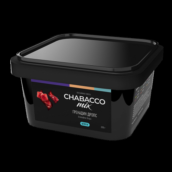 Бестабачная смесь Chabacco Mix Grenadine Drops Гренадин Дропс  Medium 200 грамм в Новом Уренгое