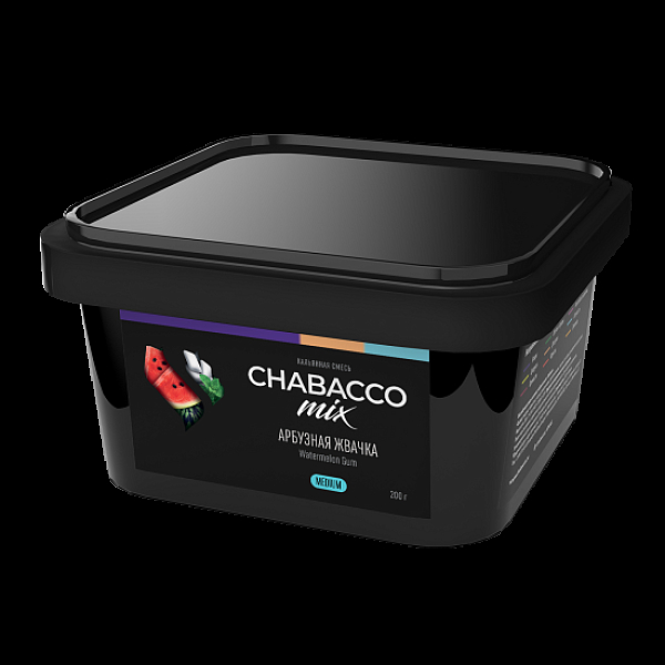 Бестабачная смесь Chabacco Mix Watermelon Gum Арбузная Жвачка  Medium 200 грамм в Новом Уренгое