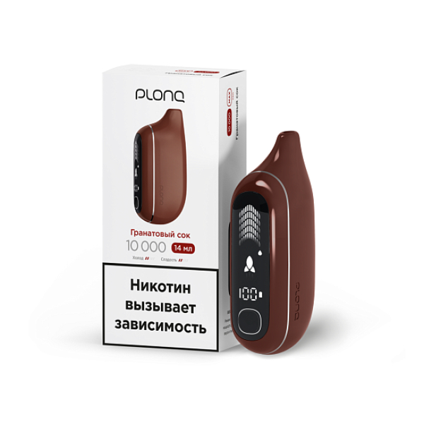 Электронка Plonq Max Pro   Гранатовый Сок 10000 затяжек в Новом Уренгое