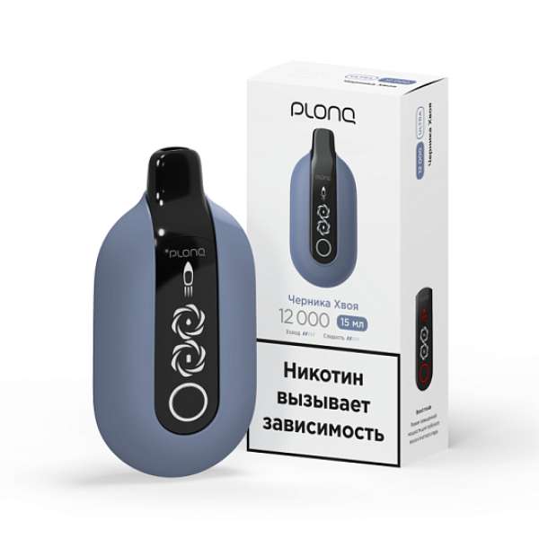 Электронка Plonq Ultra Черника Хвоя 12000 затяжек в Новом Уренгое