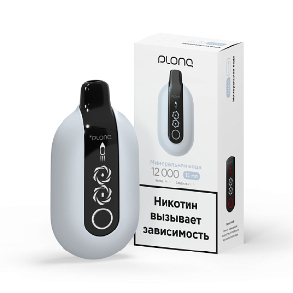 Электронка Plonq Ultra Минеральная Вода  12000 затяжек в Новом Уренгое