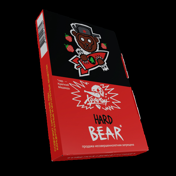 Табак Хулиган Hard Bear Клубника С Елкой 25 грамм в Новом Уренгое