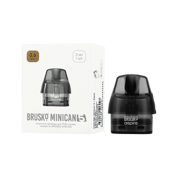 Сменный картридж Brusko Minican 5 0.6 Ом (3 мл, 1 шт.) в Новом Уренгое