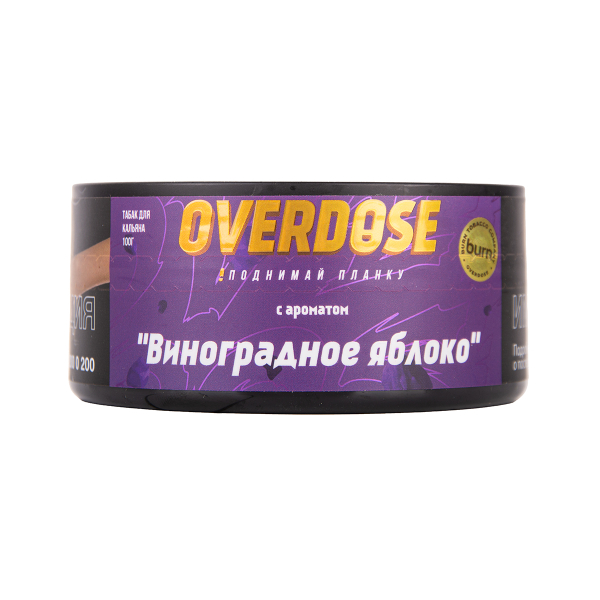 Табак Overdose Grapple 25 грамм в Новом Уренгое