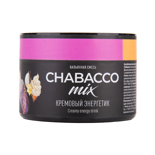 Бестабачная смесь Chabacco Mix Medium Creamy Energy Drink 40 грамм в Новом Уренгое