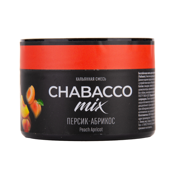 Бестабачная смесь Chabacco Mix Medium Peach Apricot 40 грамм в Новом Уренгое