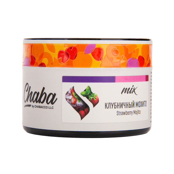 Бестабачная смесь Chaba Mix Strawberry Mojito Nicotine Free 50 грамм в Новом Уренгое