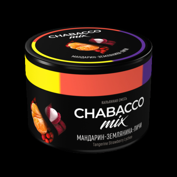 Бестабачная смесь Chabacco Mix Medium Tangerine Strawberry Lychee 40 грамм в Новом Уренгое