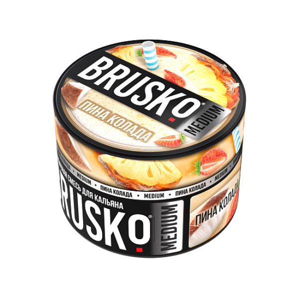 Бестабачная смесь Brusko Zero Пина Колада 50 грамм в Новом Уренгое