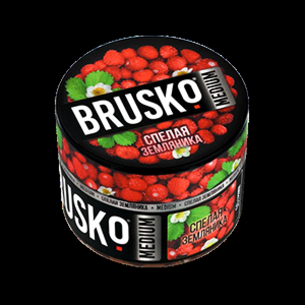 Бестабачная смесь Brusko Спелая Земляника 50 грамм в Новом Уренгое