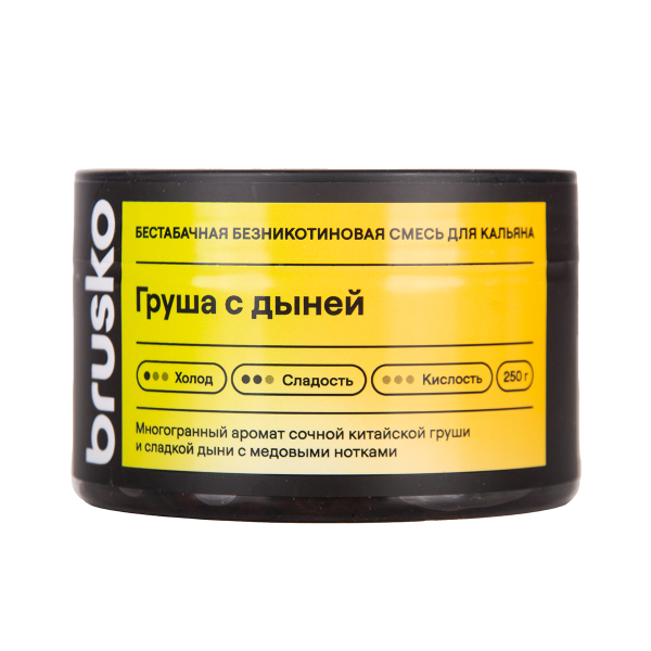 Бестабачная смесь Brusko Груша С   Дыней 250 грамм в Новом Уренгое