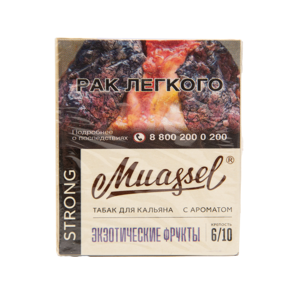 Табак Muassel Strong  Экзотические Фрукты 40 грамм в Новом Уренгое