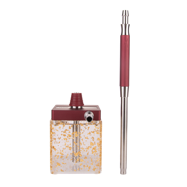 Кальян Hoob Subatom Wine Red X Ss | Cube Mini Gold в Новом Уренгое