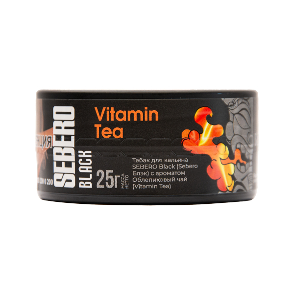 Табак Sebero Black Black Vitamin Tea 25 грамм в Новом Уренгое
