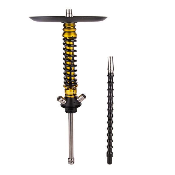 Кальян Mamay Customs Coilover Mini  Золотой Сплеш Чёрный в Новом Уренгое
