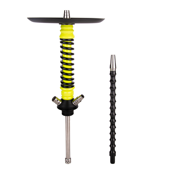 Кальян Mamay Customs Coilover Mini  Жёлтый Флюр Чёрный в Новом Уренгое