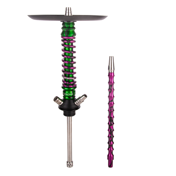 Кальян Mamay Customs Coilover Mini   Зелёный Сплеш Пурпурный Сплеш в Новом Уренгое