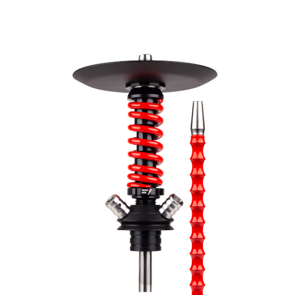 Кальян Mamay Customs Coilovers Micro Anod Черный Красный Глянец в Новом Уренгое
