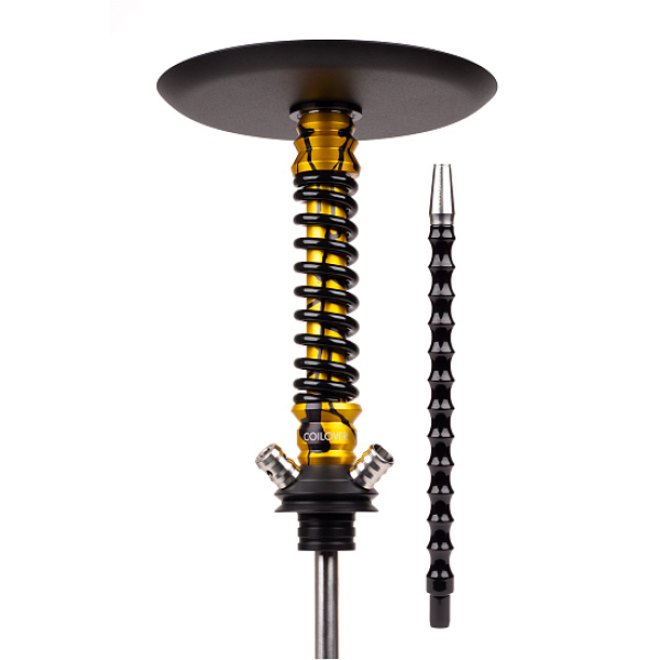 Кальян Mamay Customs Coilovers Mini Anod Gold Splash Черный Глянец в Новом Уренгое