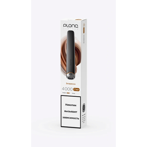 Электронка Plonq Plus Pro Black Эспрессо 4000 затяжек в Новом Уренгое