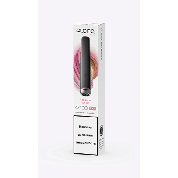 Электронка Plonq Plus Pro Black Японская Слива 4000 затяжек в Новом Уренгое
