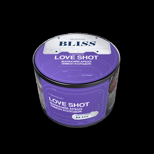 Табак Bliss Love Shot Маракуйя Арбуз Лимон Холодок 40 грамм в Новом Уренгое
