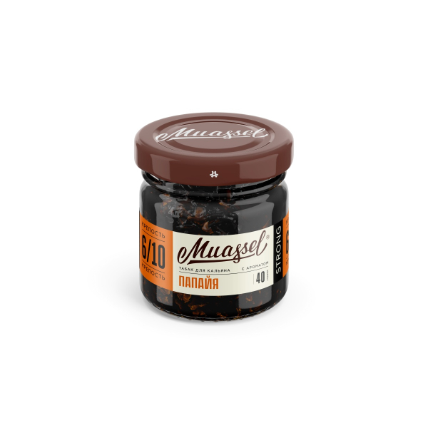 Табак Muassel Extra Strong Папайя 40 грамм в Новом Уренгое