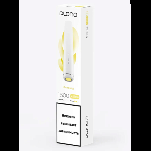 Электронная сигарета Plonq Plus Лимонад  1500 затяжек в Новом Уренгое