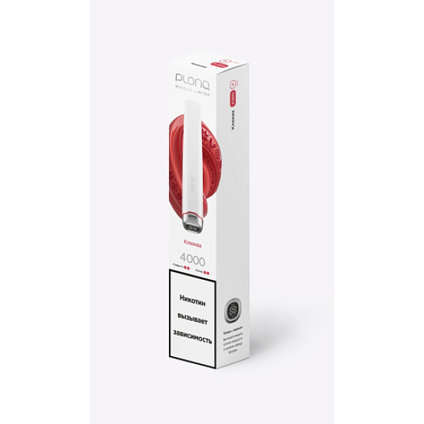 Электронная сигарета Plonq Plus Pro Клюква 4000 затяжек в Новом Уренгое
